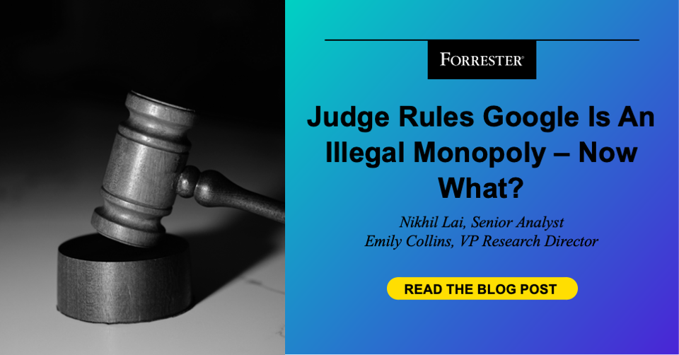 Judge Rules That Google Is An Illegal Monopoly