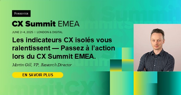 Les indicateurs CX isolés vous ralentissent — Passez à l’action lors du CX Summit EMEA