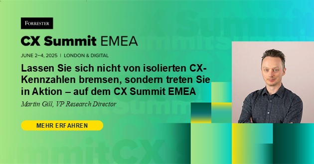 Lassen Sie sich nicht von isolierten CX-Kennzahlen bremsen, sondern treten Sie in Aktion – auf dem CX Summit EMEA