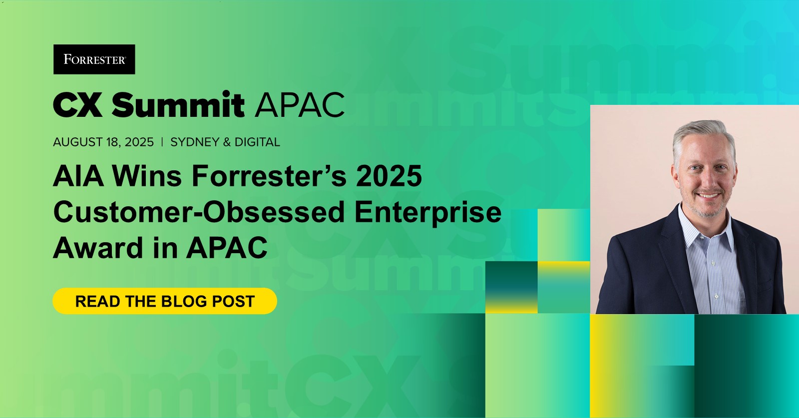 AIA Wins Forrester’s 2025 Customer-Obsessed Enterprise Award In APAC