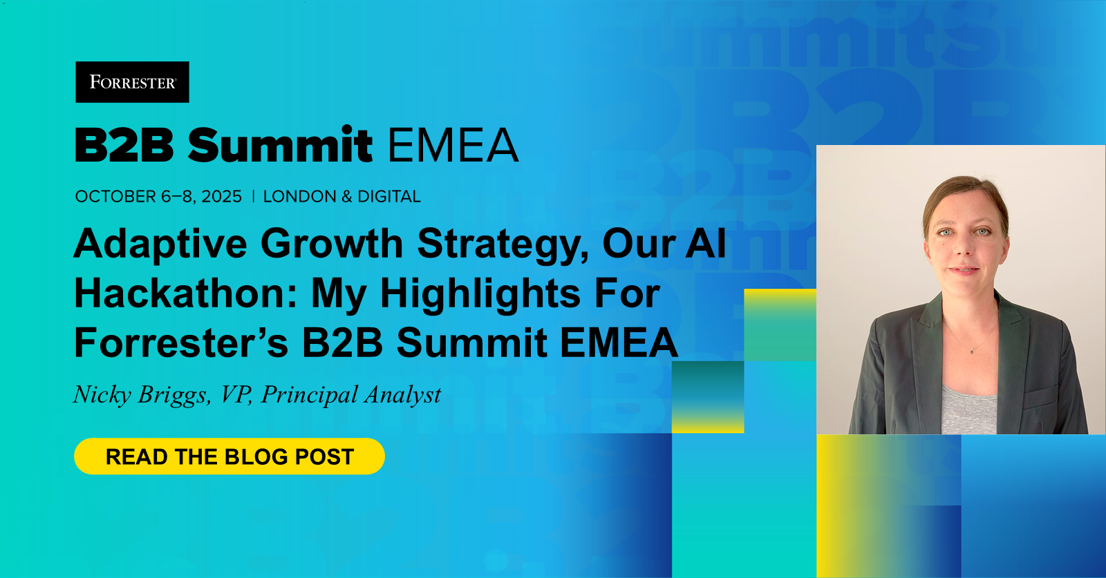 Adaptive Growth Strategy, Our AI Hackathon: My Highlights For Forrester’s B2B Summit EMEA